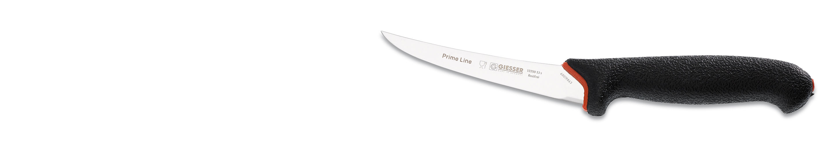 Johannes Giesser Coltello Disossatore Da 16 Cm - Lama Grigia, Acciaio Inox, Professionale Per Macelleria E Cucina