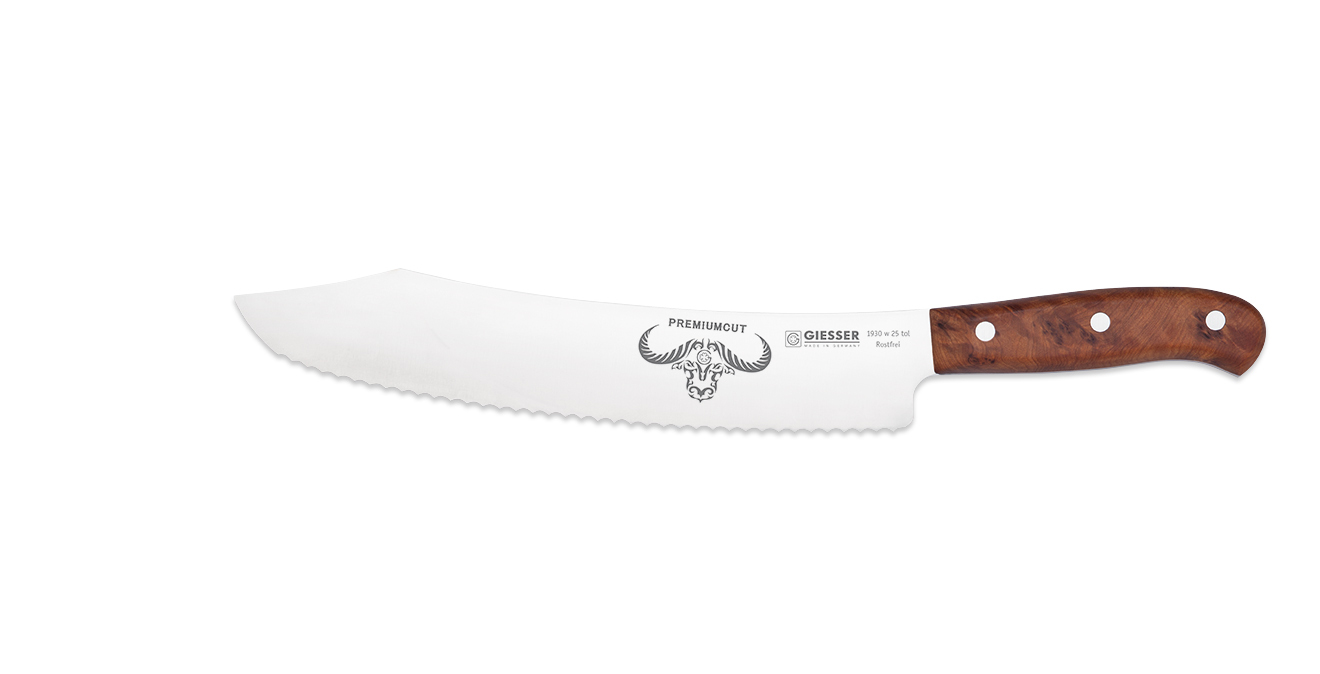 Johannes Giesser Streichmesser Mit Wellenschliff – 12 Cm Klinge, Robust Für Küche & Handwerk